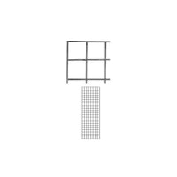 Wamaco - Panneau grillagé de 2 pi x 6 pi, chrome, paquet de 2-Solution idéale pour vitrine de commerçant, foire commerciale et présentoir multiusages