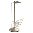 Support pour papier toilette, nickel satiné-Acier chromé de grande qualité