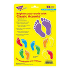 Trend Enterprises Classic Accents Footprints, 108 Pack-Peut également être utilisé comme étiquettes ou badges