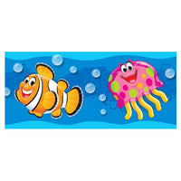 Bordure audacieuse de Trend Enterprises, Sea Buddies, paquet de 66-Coordonnez de manière attrayante les expositions thématiques et le travail des élèves avec ces bordures Sea Buddies™.