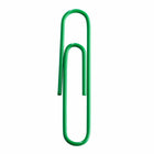 JAM PAPER - Trombone Geant Colore 2", Vert, 2 Paquets de 75-Trombones de qualite superieure fabriques à partir de fil d'acier recouvert de vinyle de haute qualite.