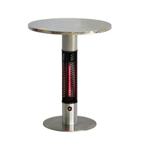 Energ+ – Chaufferette électrique infrarouge d'extérieur Hea115J88 GOLD, table bistro-Table bistro résistante à l'eau avec chaleur infrarouge, efficace et économique