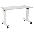Proline – Table de 4 pi à réglage pneumatique de la hauteur, blanc-Largeur de 4 pi