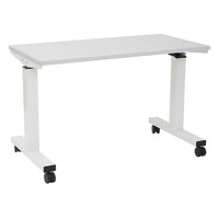 Proline – Table de 4 pi à réglage pneumatique de la hauteur, blanc-Largeur de 4 pi