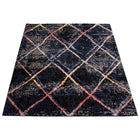 eCarpetGallery Tapis Morocco Abstract Bleu Marine 8'0" x 10'0"-Tissé A La Machine