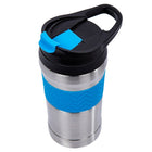 PURE Drinkware - Ensemble de verre, gourde et gobelet à café, bleu-Caractéristique: sans condensation, sans fuite et sans BPA