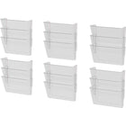 Storex classeur murale - paq. De 3 - lettre clair - paquet de 18 - 6 Set de 3-Peut contenir des documents de format lettre et dossiers