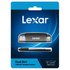 Lexar - Lecteur USB-A/C à double emplacement - Noir-Transférez rapidement des fichiers entre votre PC et vos appareils USB-C