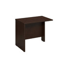 Bush® - Retour/Pont 36 po de la Collection Westfield, fini cerisier Mocha-Un classeur vertical ou un caisson 3/4 peuvent se placer en-dessous du bureau pour maximiser l'espace de rangement