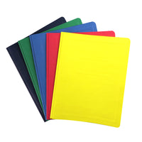 Merangue - Couverture de rapport à 3 attaches - couleurs assorties-Couverture de rapport au fini cuir