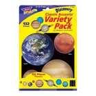Trend Enterprises 6" DieCut Planets accents classiques, paquet de 396-Etiquettes fournies pour les jeux et dioramas assortis. Même Pluton est inclus !