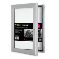 Seco - Porte-affiche verrouillable, 24 "x 36", argent-Cadre affiche