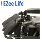 Ezee Life - Fauteuil de transport ultraléger de 18 po (CH1044)-Poignées arrière et dossier se repliant