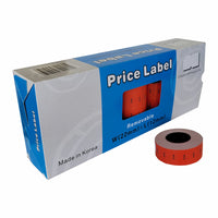Eddie's - Motex Etiquettes MX5500 Plus - SALE - Amovibles - 1 ligne de 8 caractères - rouge - Paquet de 25-Étiquettes amovibles "SALE" MX 5500 Plus