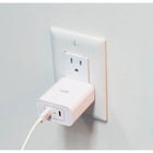 LOGiiX - Chargeur mural Power Cube 40W Duo - Blanc-Les ports USB Type-C Power Delivery chargent rapidement jusqu'à deux appareils à 20 W chacun