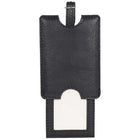 Designer Ashlin  Étiquette d'identification de sécurité de sac de Seattle  Cuir de vachette grainé  Noir-Courroie réglable