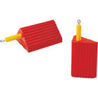 Checkers Industrial Products, Cales-Roue Pour Usage Général, Polyuréthane, Orange, 10po La X 8-1/2po P X 5po H-Couleur Orange