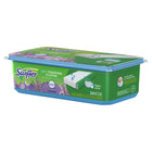 Swiffer - Linges humidifiés Swiffer Sweeper - Parfum Lavande vanillée et réconfort avec fraîcheur Febreze - Paquet de 24-Ne pas utiliser sur les planchers en bois non finis, huilés ou cirés, le carrelage non scellé et les moquettes, car ceux-ci peuvent être sensibles à l’eau
