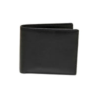 Ashlin – Portefeuille à deux volets Hilston pour hommes, cuir véritable, avec porte monnaie, noir -Cuir de vache Tuscany