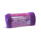 Zenzation Athletics - Tapis De Yoga Chaud Et Serviette D'Exercices 72po x 24po, Violet-100% microfibre, antibactérien et non pelucheux,