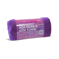 Zenzation Athletics - Tapis De Yoga Chaud Et Serviette D'Exercices 72po x 24po, Violet-100% microfibre, antibactérien et non pelucheux,