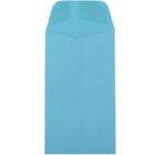 JAM Paper Enveloppes à monnaie no 5,5, 3 1/8 x 5 1/2 po, bleu recyclé Brite Hue, 100/paquet-Enveloppes bleues