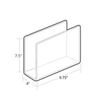 Porte-documents bureau acryl.,transp, 10x4 x 7-2