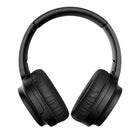Havit i62 Bluetooth V5.0 90 degrés rotatif, Micro SD, MP3, AXU, Casque sans fil - Noir-Couleur noire, mémoire ultra douce