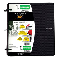 Five Star Reliure à anneaux flexible Notebinder, 80 feuilles, 10,5 po x 11,5 po-Capacité de 150 feuilles