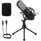 Microphone de studio Ergopixel avec trépied - Noir-Microphone de studio