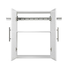 Prepac Armoire supérieure accrochable HangUps de 24 po (61 cm)-Fini durable en laminé blanche
