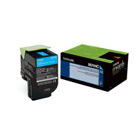Lexmark - Cartouche de toner cyan 80C1HC0, programme de retour, haut rendement-Cyan