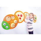 Beleduc - Jouet mural "Horloge" chenille-Conception adorable