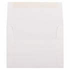 JAM Paper Enveloppes livret Strathmore papier vergé avec fermeture gommée, 4 3/8 x 5 3/4 po, blanc brillant, 1000/pqt-Taille : A2 (4 3/8 x 5 3/4 po)