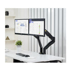 Double moniteur support de bureau Heavy Duty pour les écrans et moniteurs 22 - 32 po avec port USB de North Bayou - F195-A, Noir-Rotation: 360-degree, Pivot: 180 -degree, Inclinaison: +8 -degree/ - 55 -degree