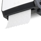 Scott - Distributrice manuelle d’essuie-mains Slimroll - pour essuie-mains Scott Slimroll avec mandrin orange - 12,65 po x 13,02 po x 7,18 po - Blanche-Sa conception compacte lui permet de s’adapter aux espaces restreints grâce à un profil mince.