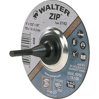 Walter Surface Technologies - Zip Cut-Off Wheel, 4po x 1/16po, Arbre De 5/8po, Type 1, Oxyde D'Aluminium, paquet de 12-Matériau abrasif Oxyde d'aluminium