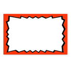 Affiche vierge, bordure rouge, 3,5 x 5,5 po, 100/paquet-Papier cartonné