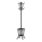 Monarch Specialties - 2060 Patere Avec Soutien Parapluie - Metal Noir-Portemanteau