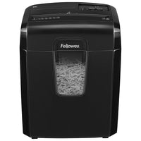 Fellowes - Déchiqueteuse 8 feuille à coupe transversale Powershred 8C, noir-Déchiqueteuse à coupe transversale pour usage personnel déchiquette papier, relevés bancaires, factures diverses, agrafes, trombones et cartes de crédit