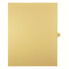 Markmaker - 25 tabs/PQT, 5 PQT/Boite, Intercalaires imprimes Legal, Chamois, 1/15th coupe| format lettre, sans trous, Numero 53-Intercalaires imprimes Legal