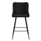 !nspire - Tabouret de Comptoir, 26 Po, Jeu de 2 Contemporaine - Noir-Coussin ferme en mousse de polyester