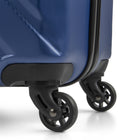 Swiss Mobility - Ensemble de 3 valise rigide ABS - Bleu-Dimensions (avec roues) - Bagage à main: 14.5 W x 21.2 H x 7.5 D po, Moyen: 17 W x 26 H x 10.2 D po, Grand: 19 W x 30 H x 12.2 D po