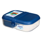 Sistema - Contenant bento Ribbon Lunch To Go - 1,1 L - Couleurs variées-Bases transparentes avec couvercles colorés, vont au lave-vaisselle, sur le support supérieur seulement