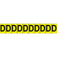 Accuform Signs - Les Fournitures Et Les Outils - Repères Individuels De Lettres Et De Chiffres, paquet de 30-Caractère D