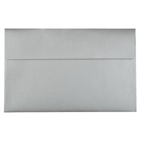 JAM Paper Enveloppe Stardream A10 à effet métallisé, argenté, 50/pqt-Enveloppe Stardream en papier argent à effet métallisé