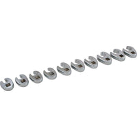 Gray Tools – Ensemble de 10 clés à ergot métriques de 3/8 po, chromé miroir, 10 mm à 19 mm-Contient les tailles : 10, 11, 12, 13, 14, 15, 16, 17, 18, 19 (mm).