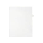 Mark Maker – Onglets séparateurs juridiques blancs, 1/26 onglets, format lettre, sans trous, lettre H, 25/paquet-Onglets séparateurs blancs, 1/26 onglets
