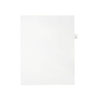 Mark Maker – Onglets séparateurs juridiques blancs, 1/26 onglets, format lettre, sans trous, lettre H, 25/paquet-Onglets séparateurs blancs, 1/26 onglets