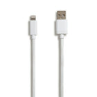 NXT Technologies - Câble tresse Lightning à USB, 10 pi, blanc-Le câble tresse de 10 pi resiste aux accrocs et aux enchevêtrements